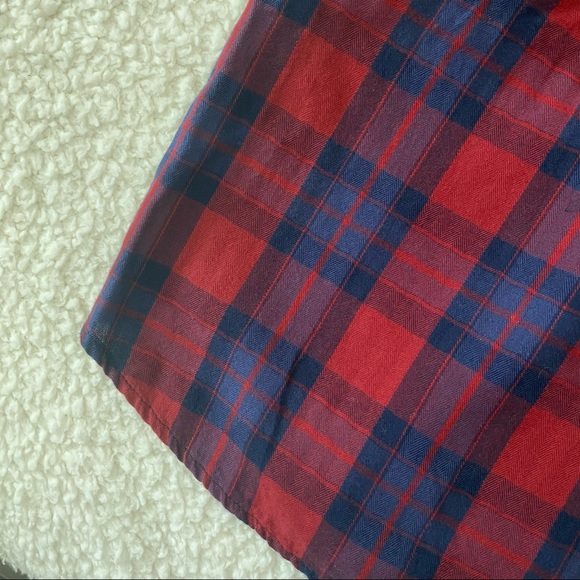 girl crazy || plaid drawstring shirt dress - Picture 3 of 9